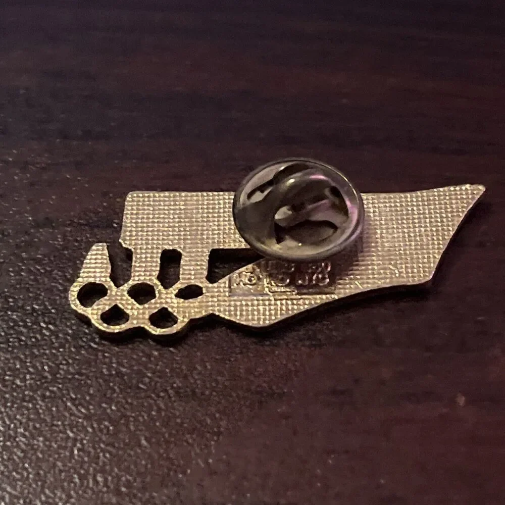 1996 Atlanta‎ Olympics Team USA American Flag Go For The Gold Lapel Hat Pin